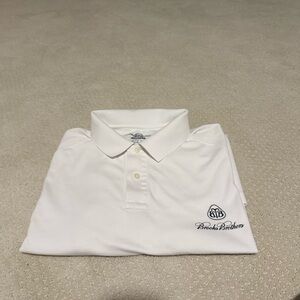 Brooks Brothers White Polo Shirt for Men Size Large